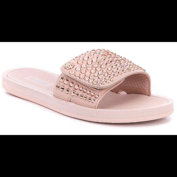 michael kors rhinestone slides